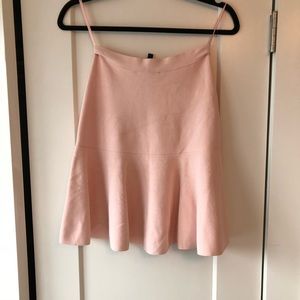 Light pink BCBG flounce skirt